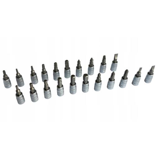 Zestaw kluczy nasadowych 1/4" 46el. (6-kątnych) (4-14mm)