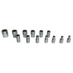 Zestaw kluczy nasadowych 1/4" 46el. (6-kątnych) (4-14mm)