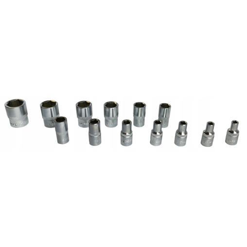 Zestaw kluczy nasadowych 1/4" 46el. (6-kątnych) (4-14mm)