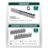 Zestaw kluczy nasadowych 1/4" 46el. (6-kątnych) (4-14mm)