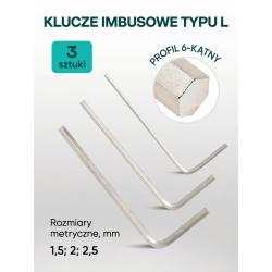 Zestaw kluczy nasadowych 1/4" 46el. (6-kątnych) (4-14mm)