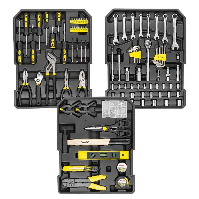 Zestaw narzędzi 186el. 1/4" i 1/2" (4-30mm) (6-kątnych) w walizce