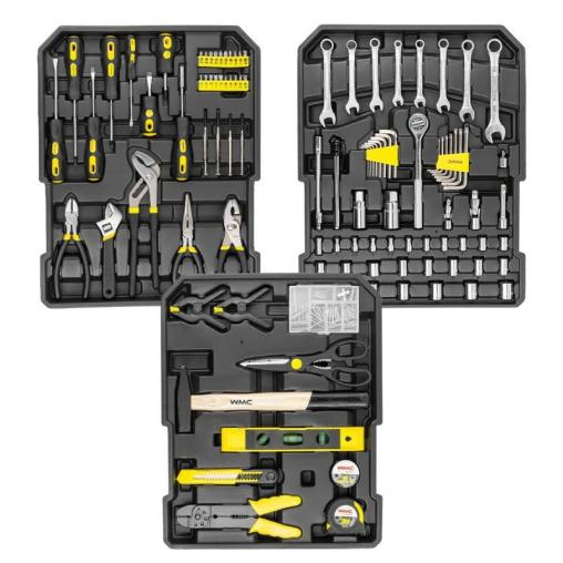 Zestaw narzędzi 186el. 1/4" i 1/2" (4-30mm) (6-kątnych) w walizce