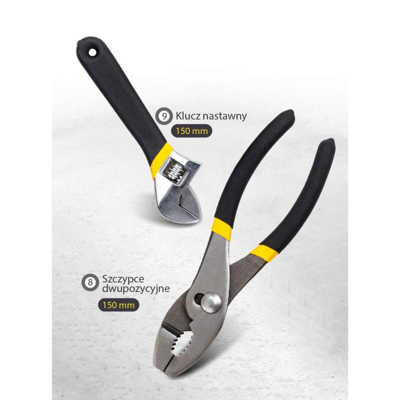 Zestaw narzędzi 186el. 1/4" i 1/2" (4-30mm) (6-kątnych) w walizce