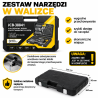 Zestaw narzędzi 216el. 1/4", 3/8", 1/2" (6-kątnych)