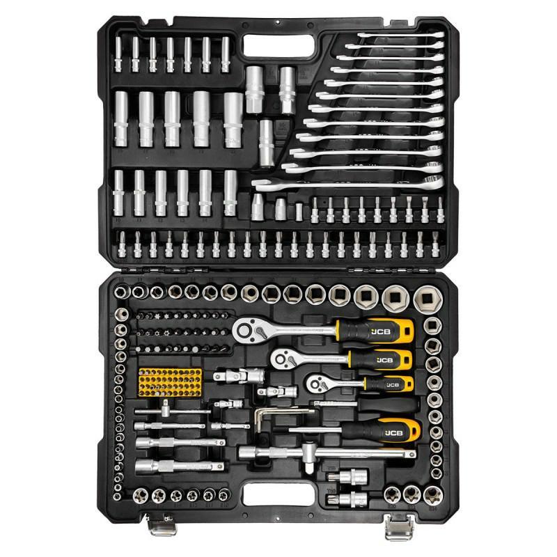 Zestaw narzędzi 216el. 1/4", 3/8", 1/2" (6-kątnych)