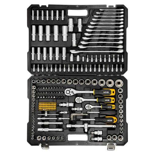 Zestaw narzędzi 216el. 1/4", 3/8", 1/2" (6-kątnych)