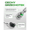 Zestaw narzędzi nasadowych Rockforce 114 el. 1/4" i 1/2" z grzechotkami teleskopowymi