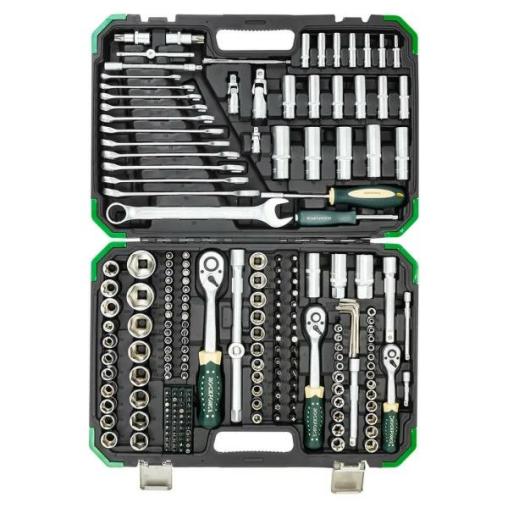 Zestaw narzędzi 216+6el. 1/4", 3/8", 1/2" (8-22mm)