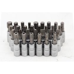 Zestaw narzędzi 216 + 2 el. 1/4" 3/8" 1/2" (6-kątnych)