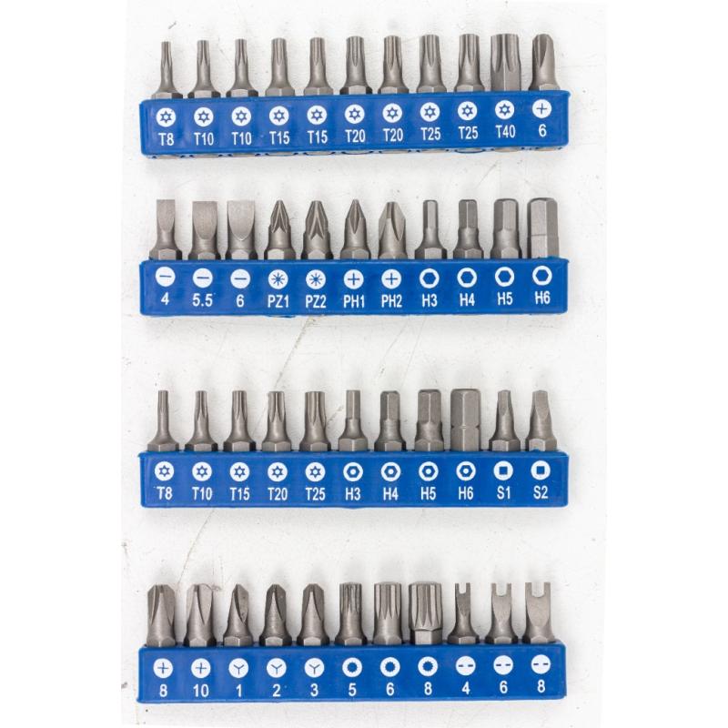 Zestaw narzędzi 216 + 2 el. 1/4" 3/8" 1/2" (6-kątnych)