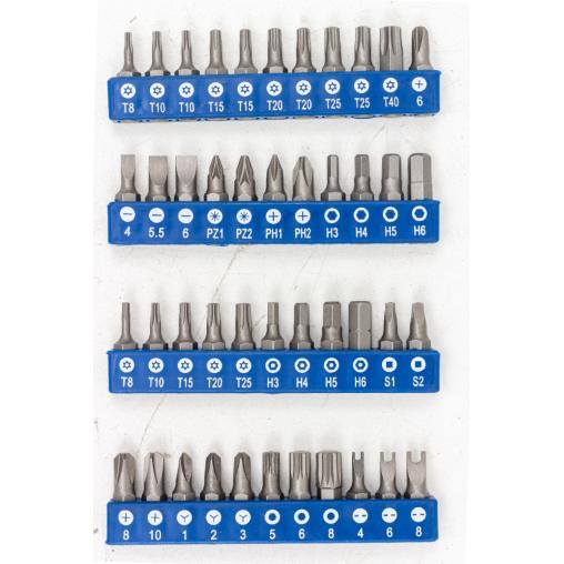 Zestaw narzędzi 216 + 2 el. 1/4" 3/8" 1/2" (6-kątnych)