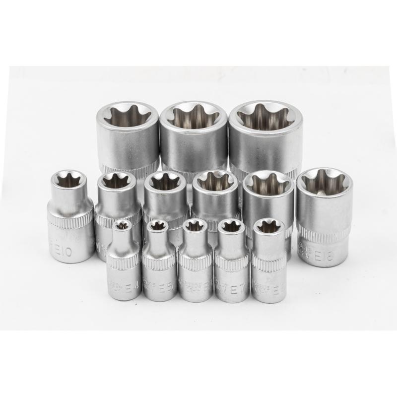 Zestaw narzędzi 216 + 2 el. 1/4" 3/8" 1/2" (6-kątnych)
