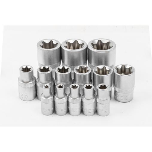 Zestaw narzędzi 216 + 2 el. 1/4" 3/8" 1/2" (6-kątnych)
