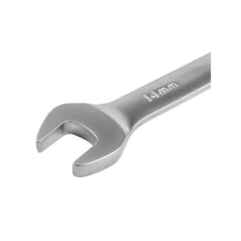 Zestaw kluczy płasko-oczkowych z grzechotką 7el. (8-19mm) w klipsie