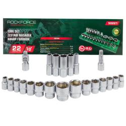 Zestaw nasadek 1/2" 22el. (6-kątnych)